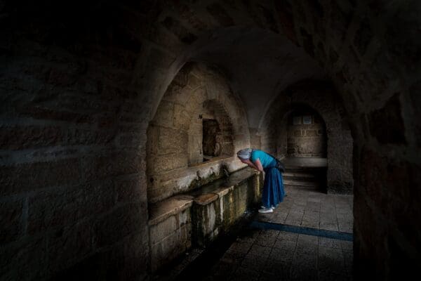 Lisa Johnston | lisajohnston@archstl.org | Twitter: @aeternusphoto

 The Franciscan Visitation church in the village of Ein Kerem (Karem), on the west side of Jerusalem, is named after virgin Mary's visited to the summer house of Elizabeth and Zechariah, the parents of John the Baptist. Ein Kerem  is according to tradition the birthplace of John the Baptist. 

The summer house is believed to be where the pregnant Elizabeth “remained in seclusion for five months” (Luke 1:24) and where Mary visited her.